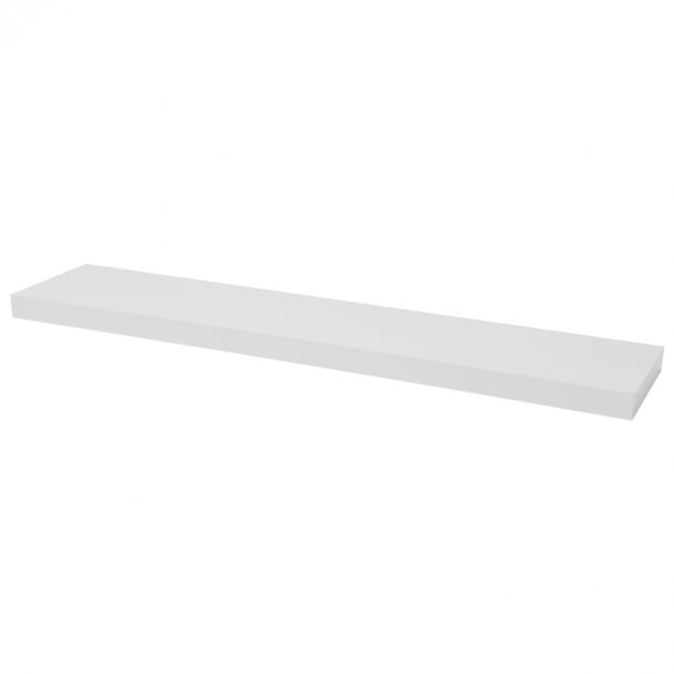 Floating shelf XL5 white lacquered 46mm 120x25cm Pekodom